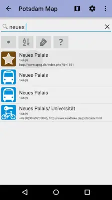 Potsdam Offline City Map Lite android App screenshot 1