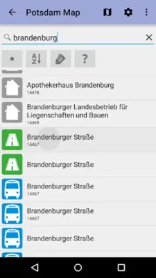 Potsdam Offline City Map Lite android App screenshot 5